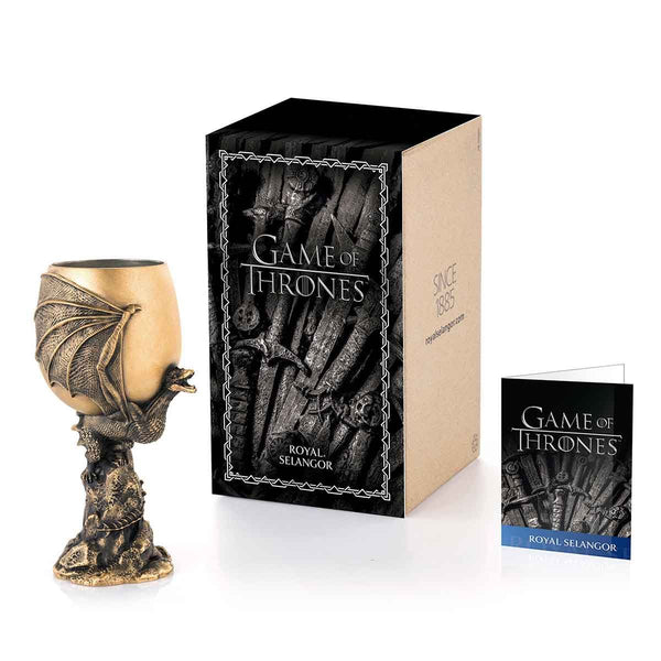 Load image into Gallery viewer, Royal Selangor Limited Edition Gilt Drogon Goblet