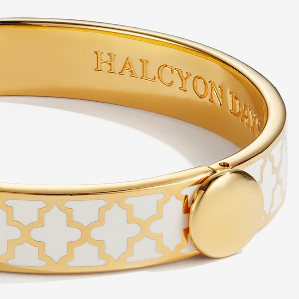 Load image into Gallery viewer, Halcyon Days "Agama Cream & Gold" Bangle