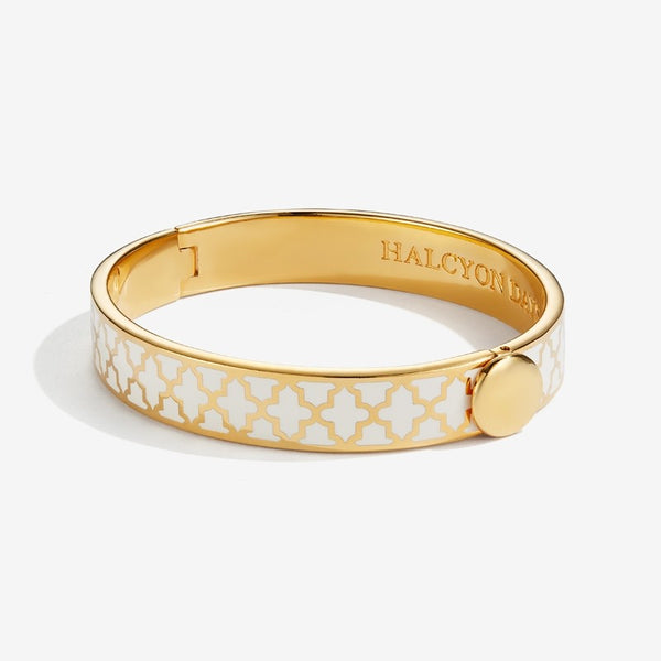 Load image into Gallery viewer, Halcyon Days "Agama Cream & Gold" Bangle