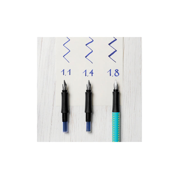 Load image into Gallery viewer, Faber-Castell Grip 2011 Calligraphy Pen Gift Set - Silver