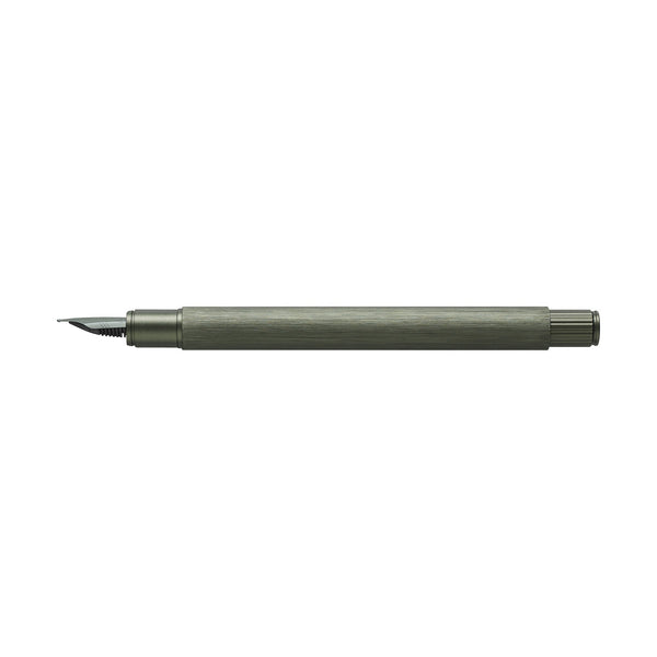 Load image into Gallery viewer, Faber-Castell NEO Slim Fountain Pen, Aluminum Olive Green