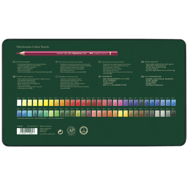 Load image into Gallery viewer, Faber-Castell Polychromos® Artists' Color Pencils - Tin of 60