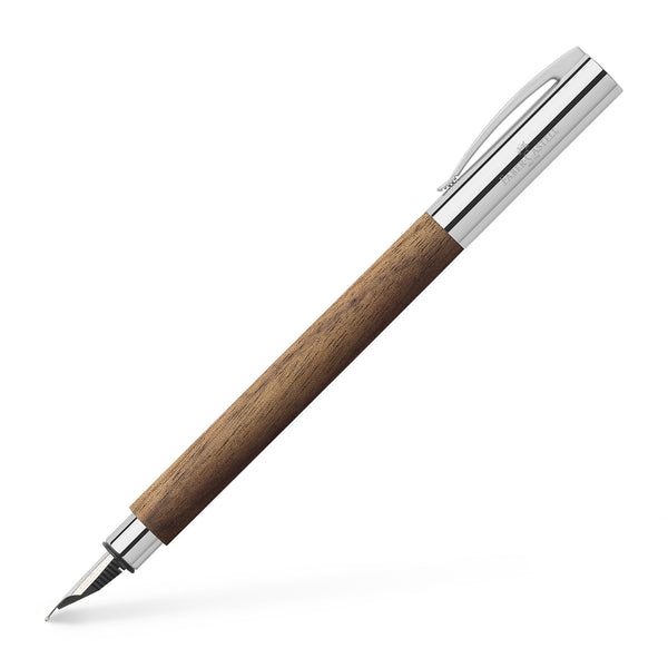 Load image into Gallery viewer, Faber-Castell Ambition Fountain Pen, Walnut Wood