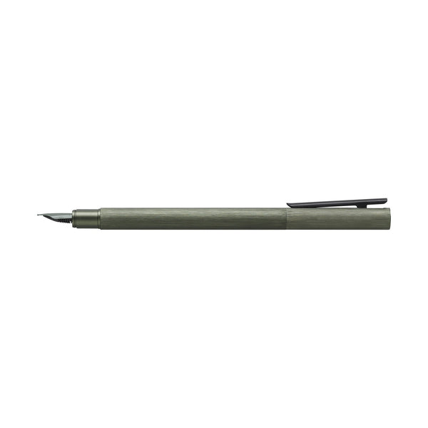 Load image into Gallery viewer, Faber-Castell NEO Slim Fountain Pen, Aluminum Olive Green