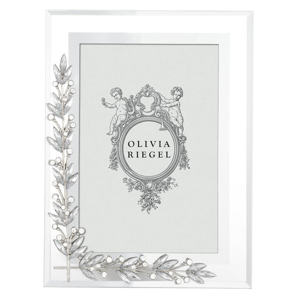 Load image into Gallery viewer, Olivia Riegel Silver Laurel 4" x 6" Frame