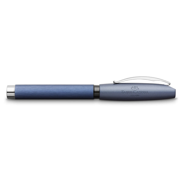 Load image into Gallery viewer, Faber-Castell Essentio Fountain Pen, Aluminium Blue
