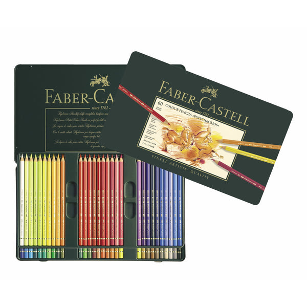 Load image into Gallery viewer, Faber-Castell Polychromos® Artists' Color Pencils - Tin of 60