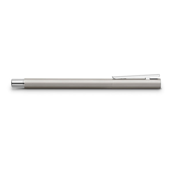 Load image into Gallery viewer, Faber-Castell NEO Slim Fountain Pen, Matte Stainless Steel