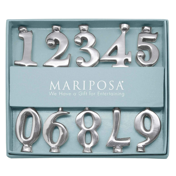 Load image into Gallery viewer, Mariposa Number Candle Holder Set