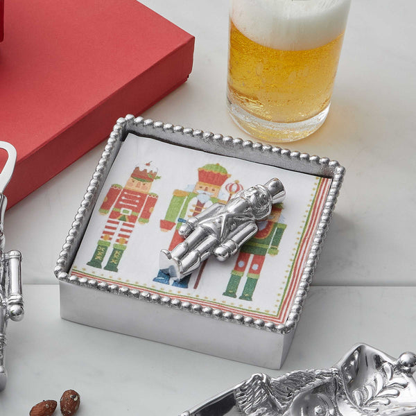 Load image into Gallery viewer, Mariposa Nutcracker Beaded Napkin Box