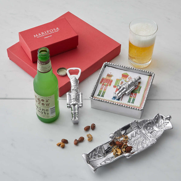 Load image into Gallery viewer, Mariposa Nutcracker Beaded Napkin Box