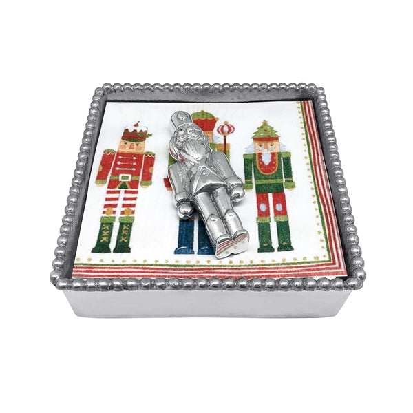 Load image into Gallery viewer, Mariposa Nutcracker Beaded Napkin Box