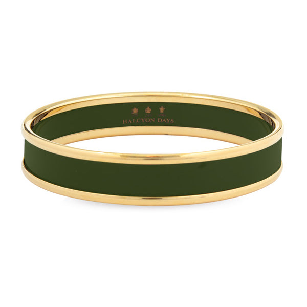 Load image into Gallery viewer, Halcyon Days "Green & Gold" Bangle