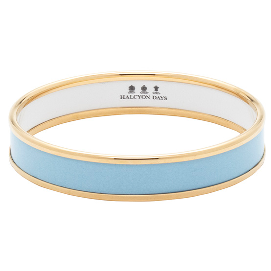 Load image into Gallery viewer, Halcyon Days "Forget-Me-Not Blue & Gold" Bangle
