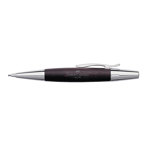 Load image into Gallery viewer, Faber-Castell e-motion Wood and Chrome Propelling Pencil - Dark Brown