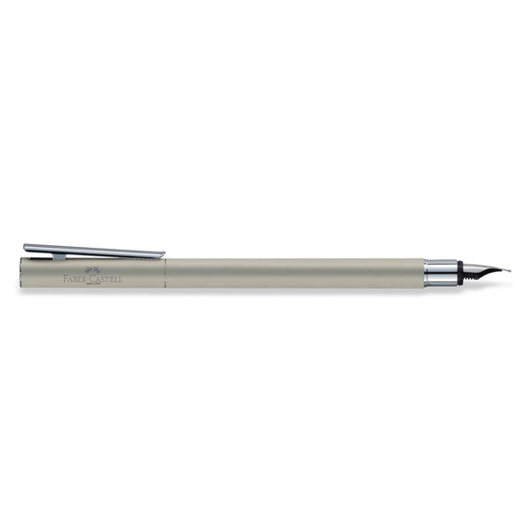 Load image into Gallery viewer, Faber-Castell NEO Slim Fountain Pen, Matte Stainless Steel