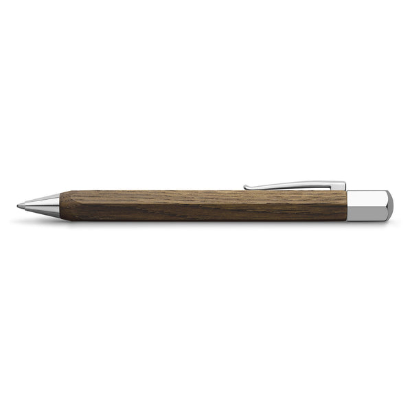 Load image into Gallery viewer, Faber-Castell Ondoro Ballpoint Pen - Smoked Oak Wood