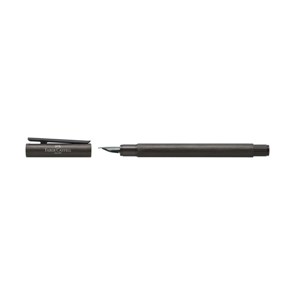 Load image into Gallery viewer, Faber-Castell NEO Slim Fountain Pen, Aluminum Gunmetal