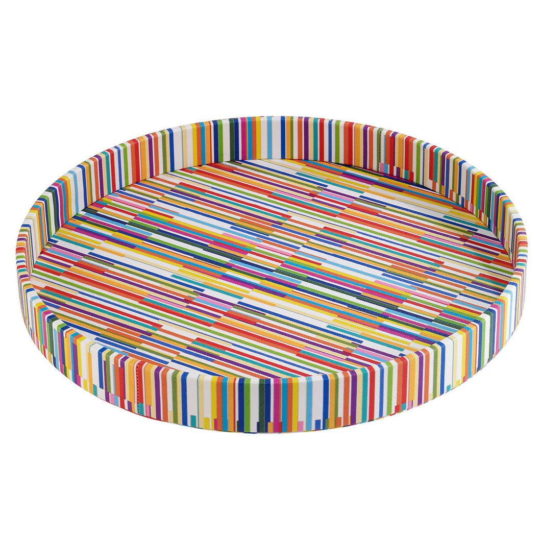 Bodrum Linens Barcode Round Tray