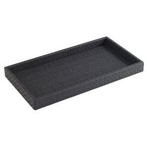 Bodrum Linens Wicker Bath Accessories - Black