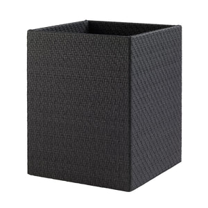 Bodrum Linens Wicker Bath Accessories - Black