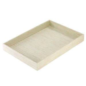 Bodrum Linens Grasscloth Celadon Rectangular Tray