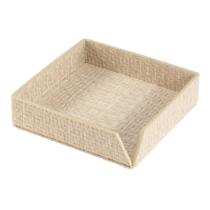 Bodrum Linens Wicker Cocktail Napkin Box