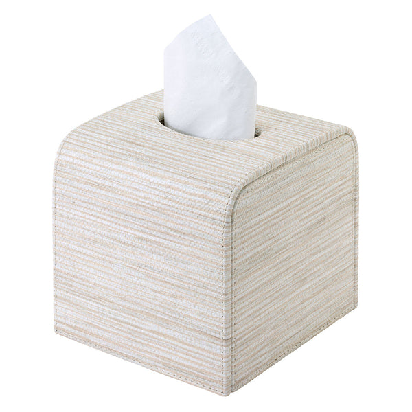 Load image into Gallery viewer, Bodrum Linens Grasscloth Bath Accessories - Ecru
