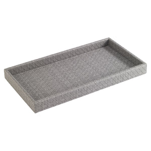 Bodrum Linens Wicker Bath Accessories - Gray