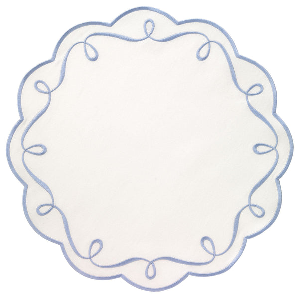 Load image into Gallery viewer, Bodrum Linens Ribbon Twirl - Easy Care Placemats - Set of 4
