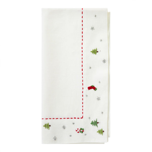Load image into Gallery viewer, Bodrum Linens Jolly Days Napkin - Linen Napkins - Set of 4
