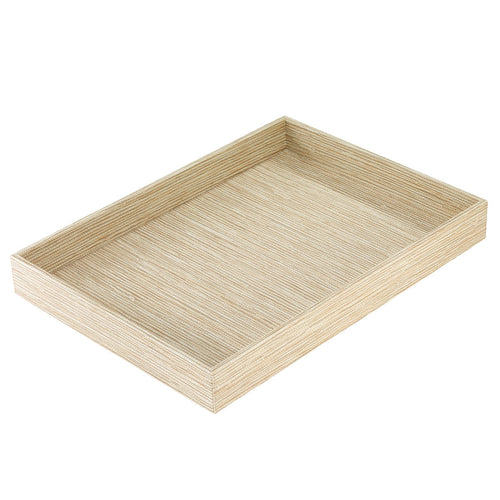 Bodrum Linens Grasscloth Latte Rectangular Tray