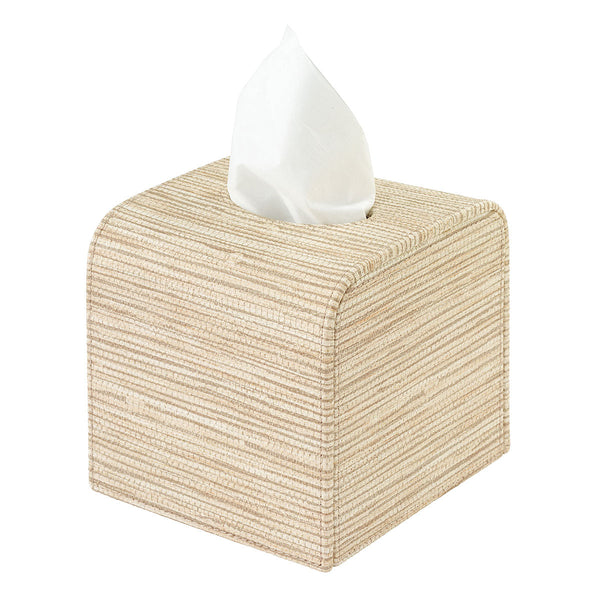 Load image into Gallery viewer, Bodrum Linens Grasscloth Bath Accessories - Latte
