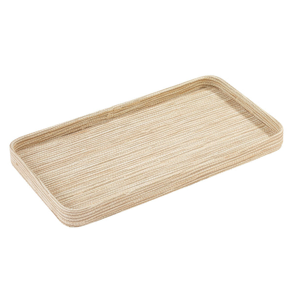 Load image into Gallery viewer, Bodrum Linens Grasscloth Bath Accessories - Latte
