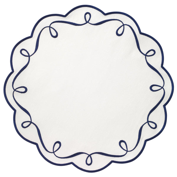 Load image into Gallery viewer, Bodrum Linens Ribbon Twirl - Easy Care Placemats - Set of 4
