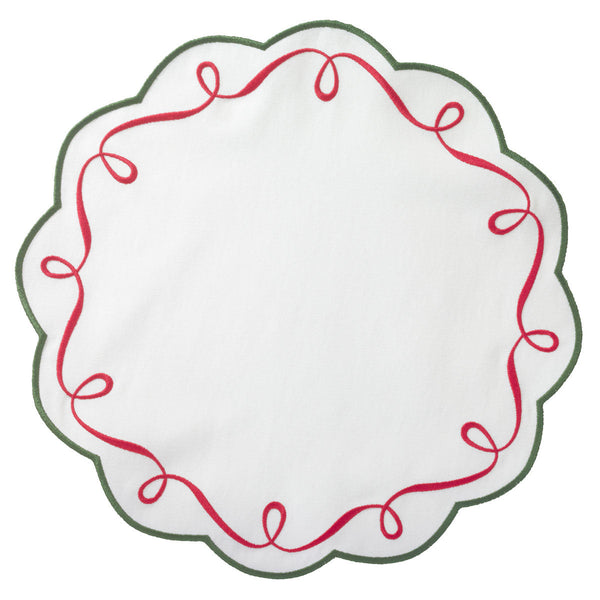 Load image into Gallery viewer, Bodrum Linens Ribbon Twirl - Easy Care Placemats - Set of 4
