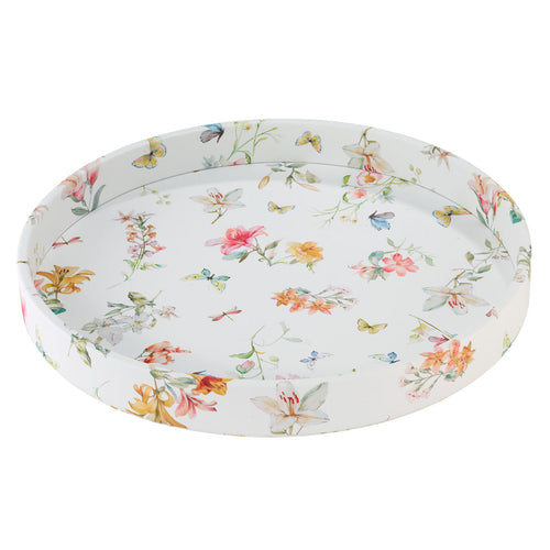 Bodrum Linens Lily Garden Round Tray