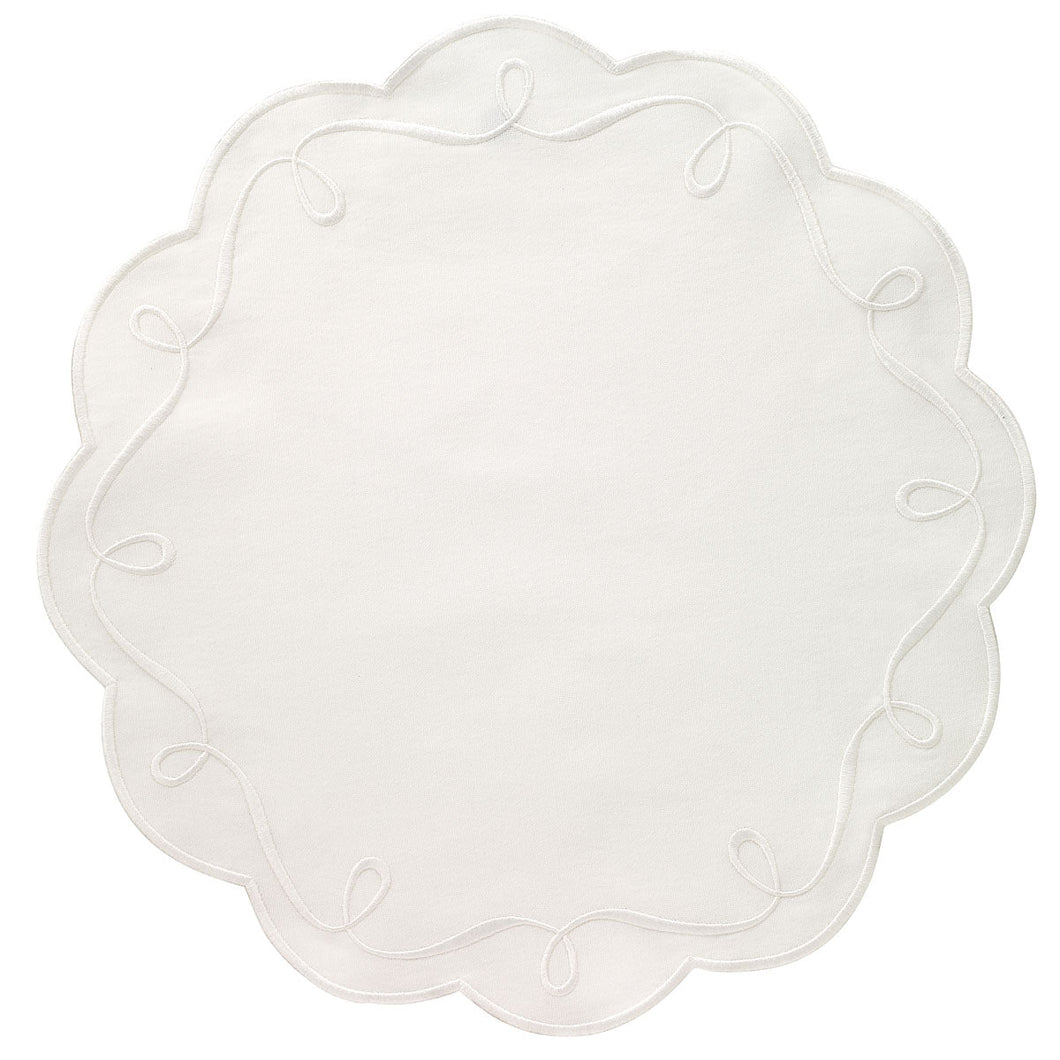 Bodrum Linens Ribbon Twirl - Easy Care Placemats - Set of 4