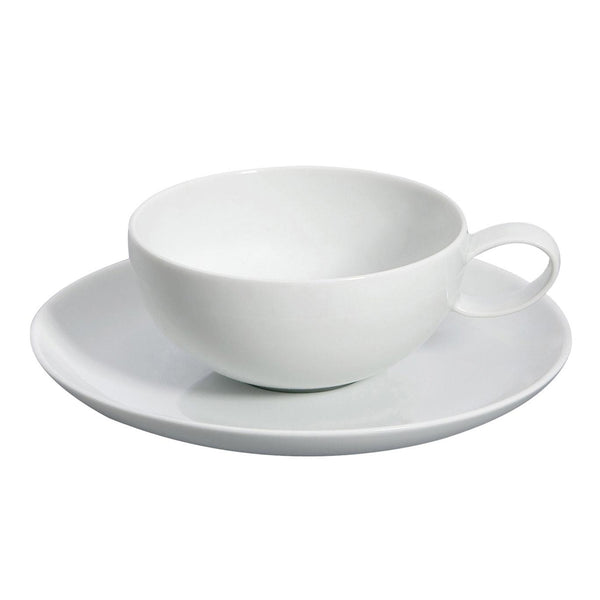 Load image into Gallery viewer, Vista Alegre Domo White Tea Cup And Saucer, Set Of 4
