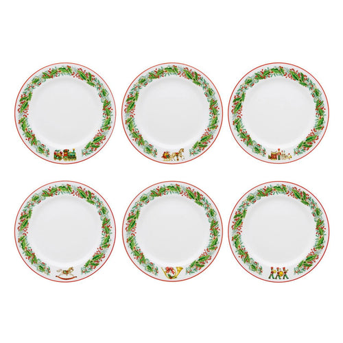 Vista Alegre Christmas Magic Set 6 Dessert Plates