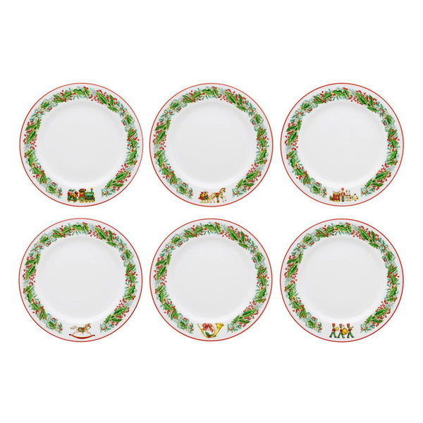 Load image into Gallery viewer, Vista Alegre Christmas Magic Set 6 Bread And Butter Plates
