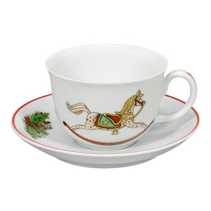 Vista Alegre Christmas Magic Set 6 Tea Cups And Saucers