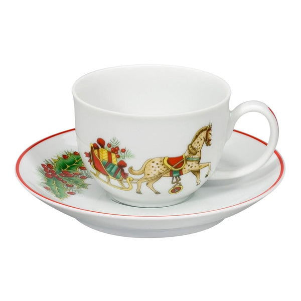 Load image into Gallery viewer, Vista Alegre Christmas Magic Set 6 Coffee Cups And Saucers
