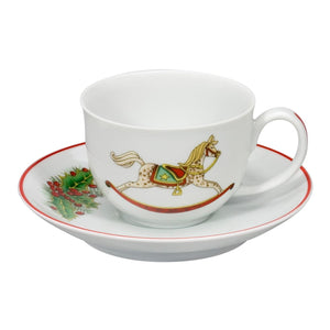 Vista Alegre Christmas Magic Set 6 Coffee Cups And Saucers