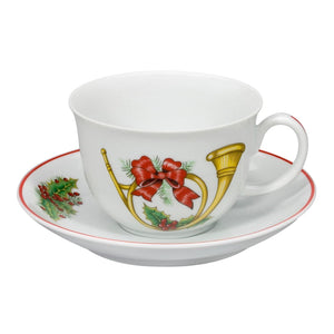 Vista Alegre Christmas Magic Set 6 Tea Cups And Saucers