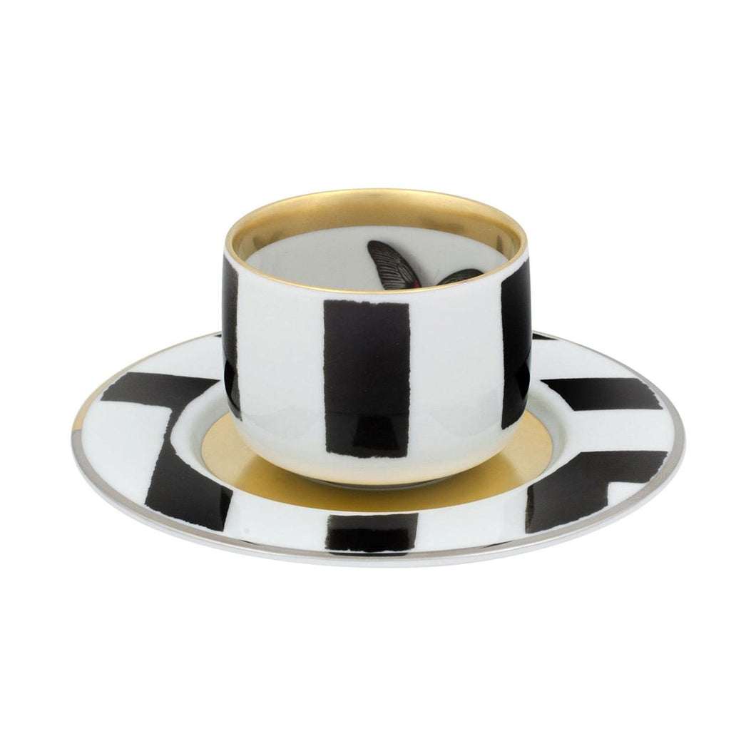 Vista Alegre Christian Lacroix - Sol Y Sombra Coffee Cup & Saucer, Set of 4