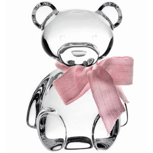 Vista Alegre Teddy Bear Case with Sculpture Pink Lace
