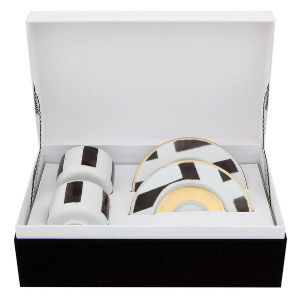 Load image into Gallery viewer, Vista Alegre Christian Lacroix - Sol Y Sombra Set 2 Coffee Cups &amp; Saucers
