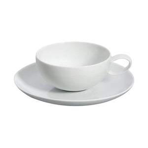 Vista Alegre Domo White Tea Cup And Saucer, Set Of 4