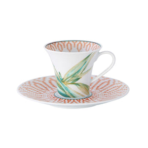 Vista Alegre Fiji Coffee Cup And Saucer, Set of 4
